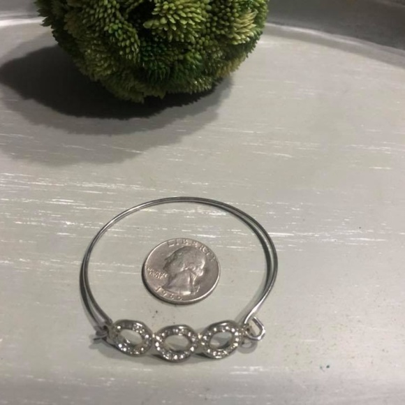 Circle Rhinestone Bangle - Picture 2 of 4